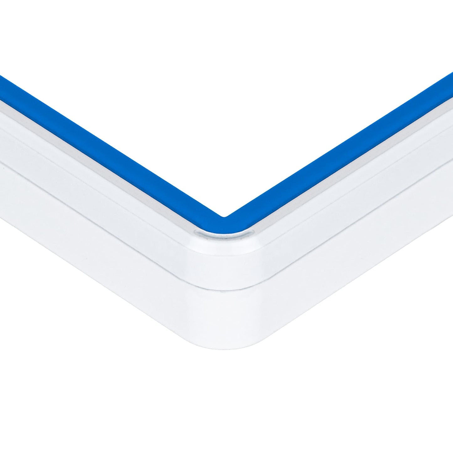 Color Glass Series BGS Standard - White with Blue Glass - SM-BGS-WHT-BLU