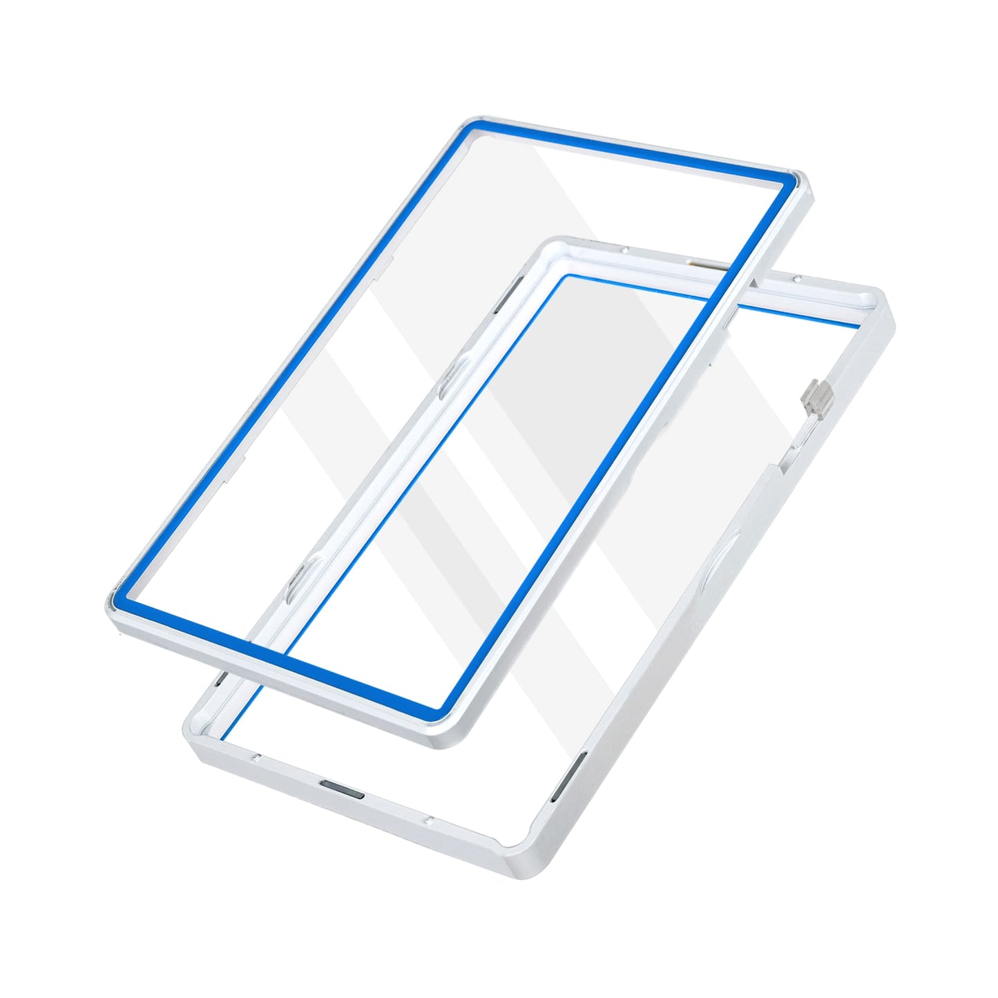Color Glass Series BGS Standard - White with Blue Glass - SM-BGS-WHT-BLU