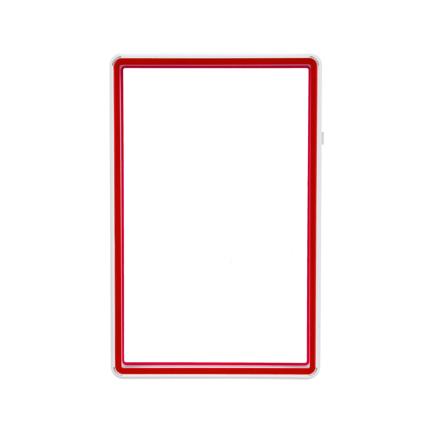 Color Glass Series BGS Standard - White with Red Glass - SM-BGS-WHT-R
