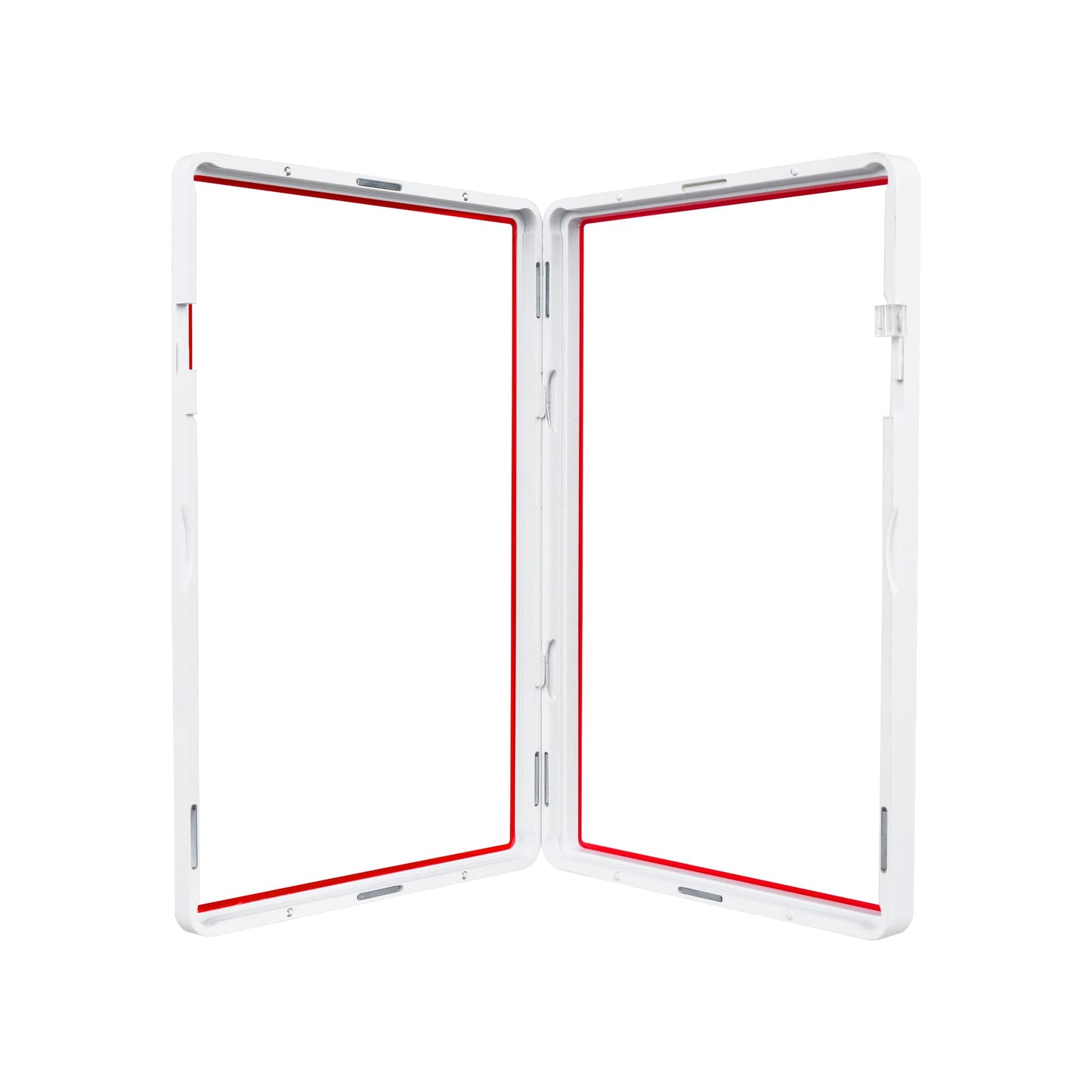 Color Glass Series BGS Standard - White with Red Glass - SM-BGS-WHT-R