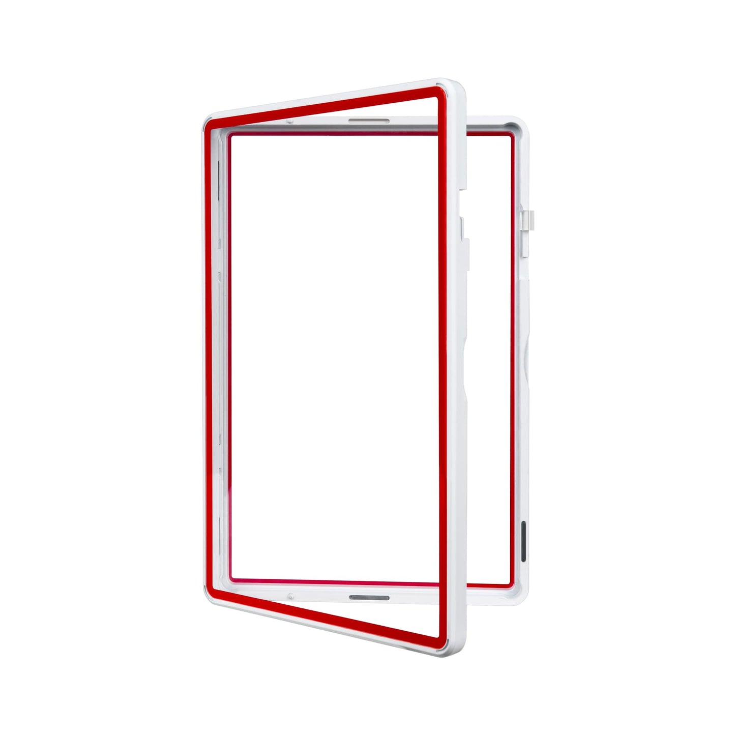 Color Glass Series BGS Standard - White with Red Glass - SM-BGS-WHT-R