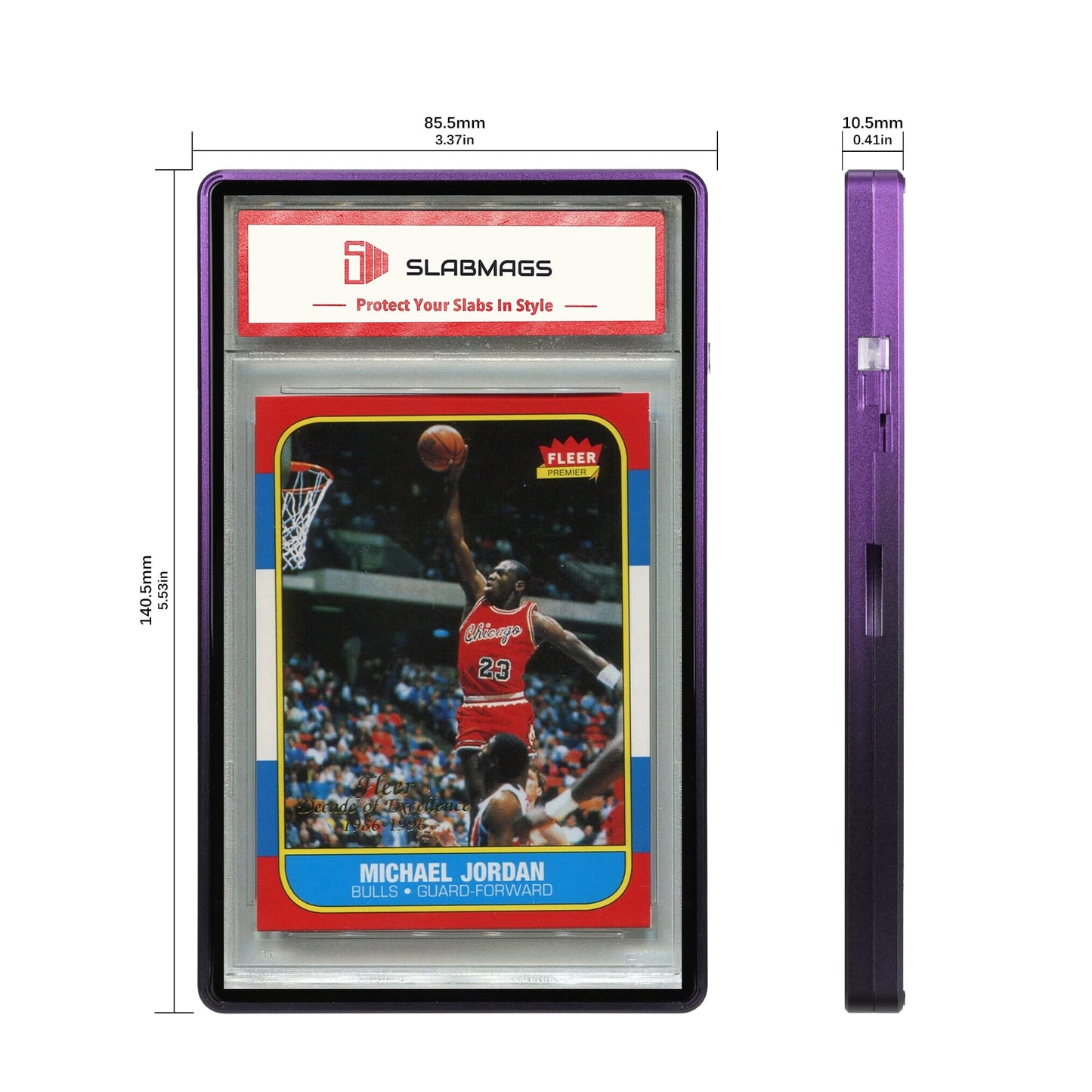 Gradient Series Standard PSA Slabmags - Top Purple Bottom Black - SM-PSA-TPUR-BBLA