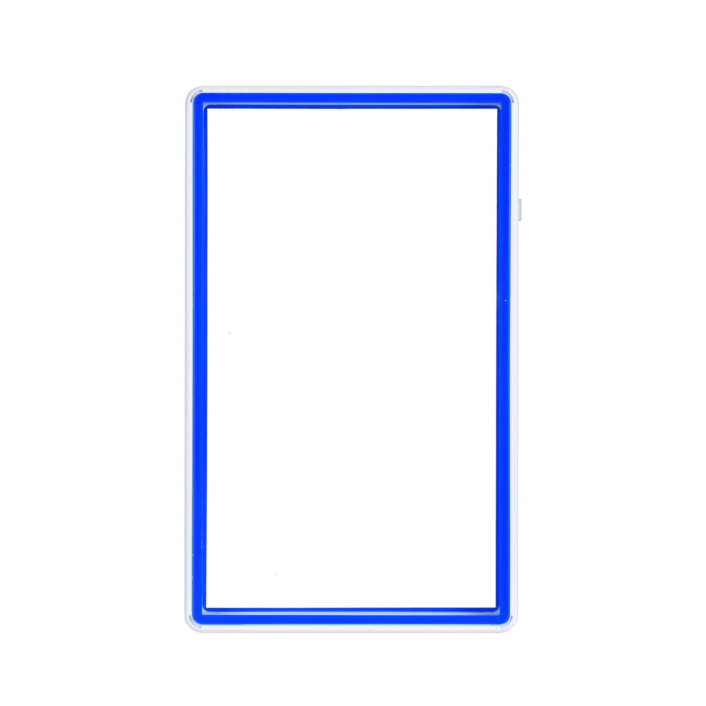Color Glass Series Standard PSA Slabmags - White with Blue Glass - SM-PSA-WHT-BLU