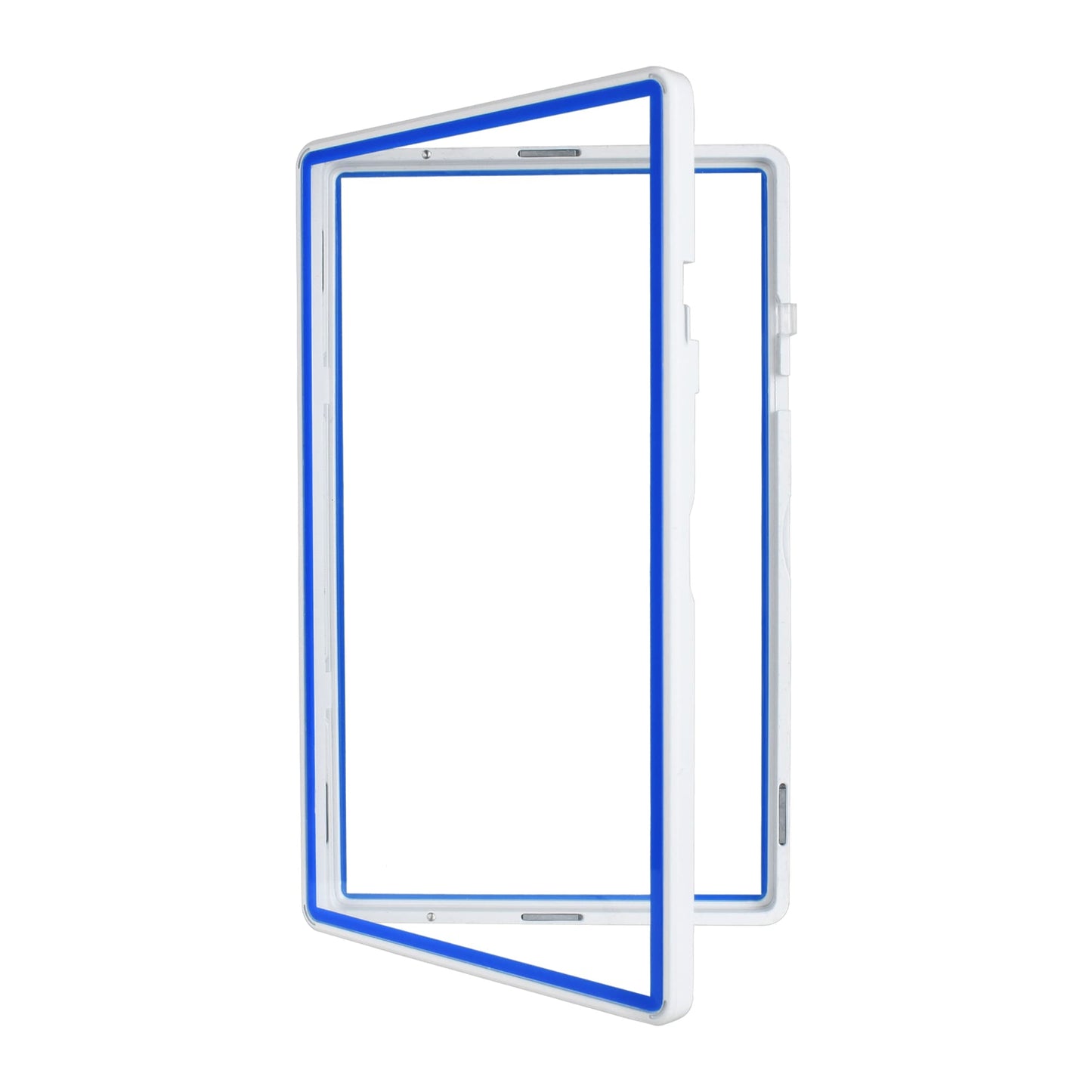Color Glass Series Standard PSA Slabmags - White with Blue Glass - SM-PSA-WHT-BLU
