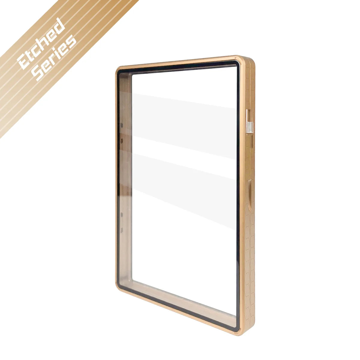 Etched Series Medium BGS Slabmags Case - Snakeskin Gold