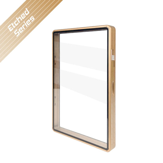 Etched Series Medium BGS Slabmags Case - Snakeskin Gold
