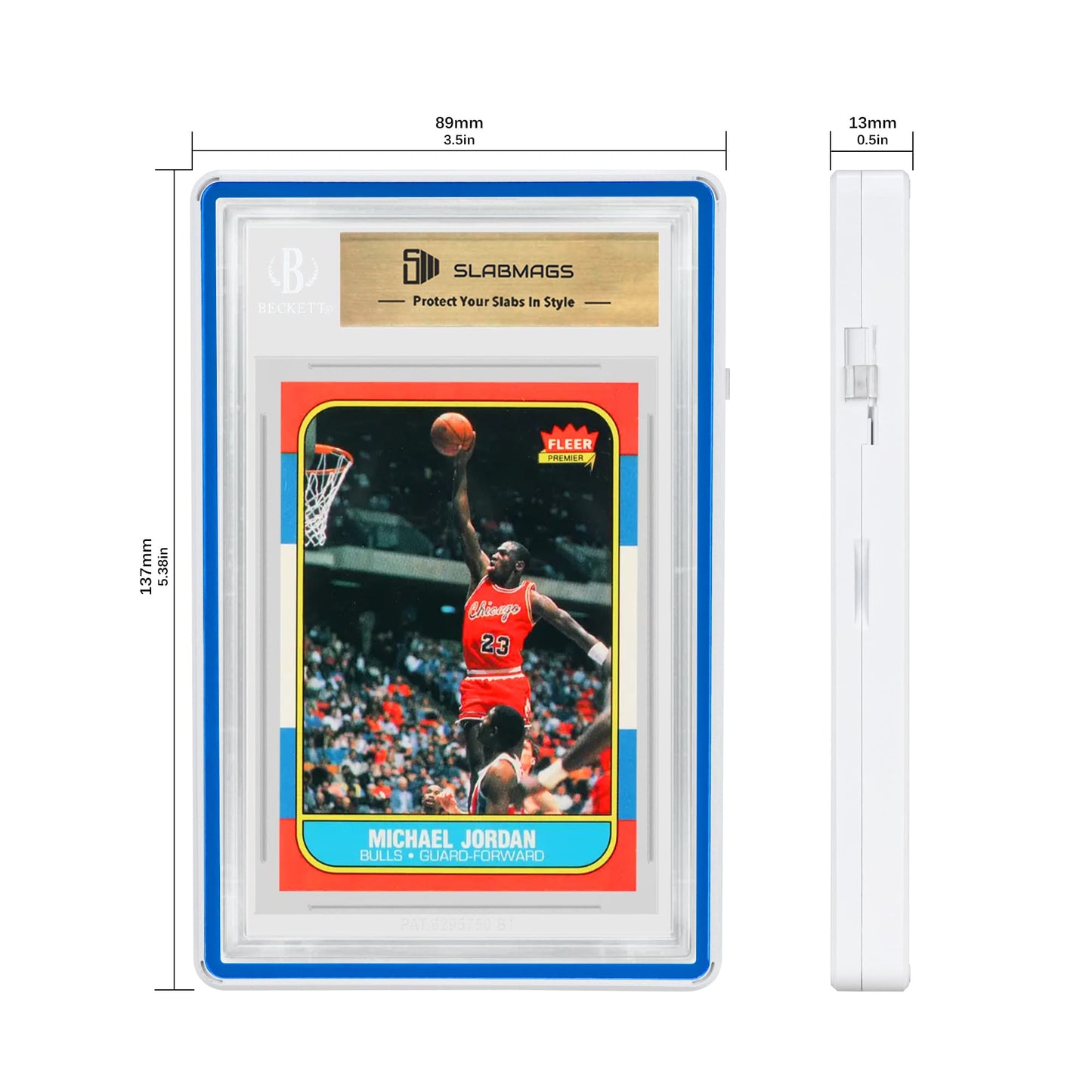 Color Glass Series BGS Standard - White with Blue Glass - SM-BGS-WHT-BLU