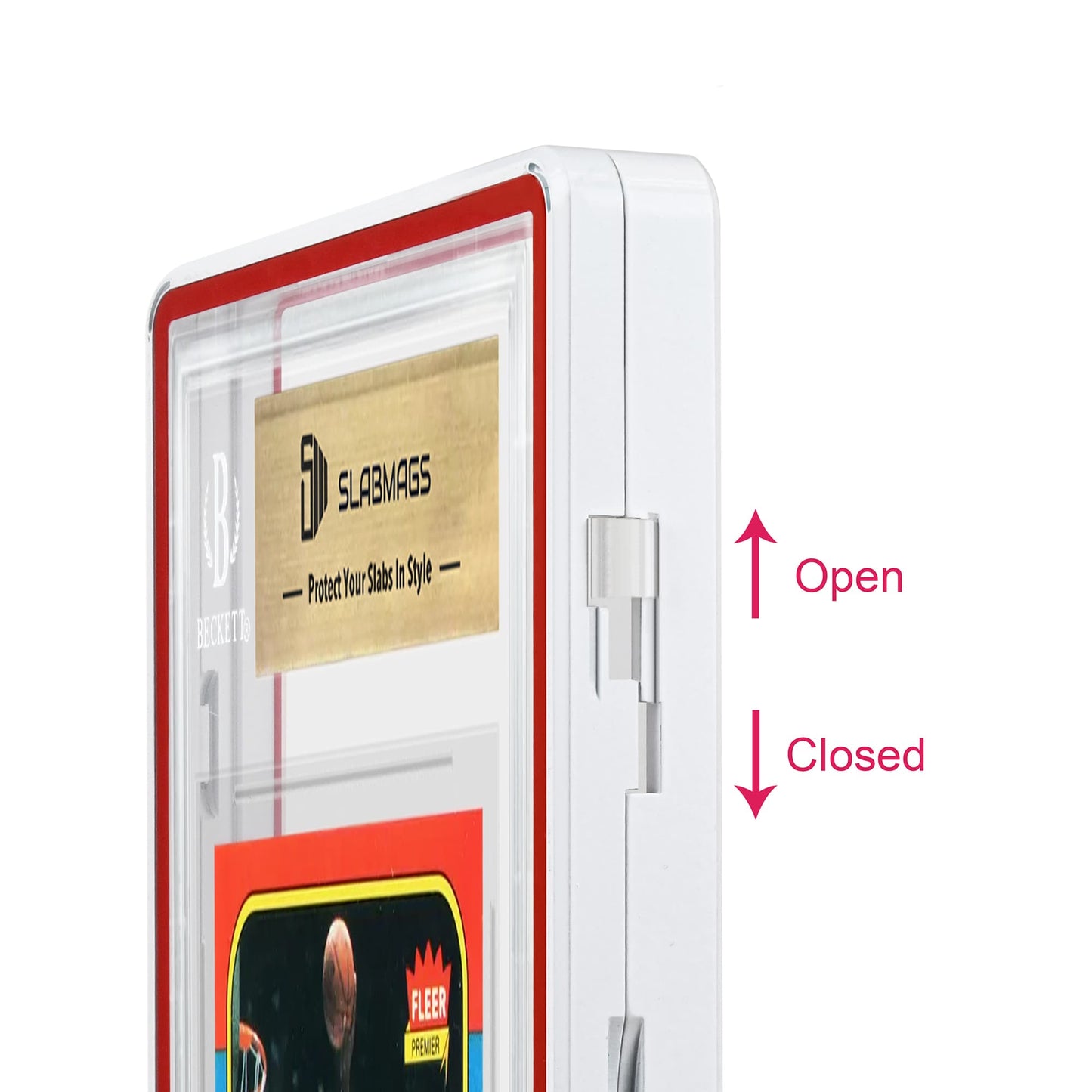 Color Glass Series BGS Standard - White with Red Glass - SM-BGS-WHT-R