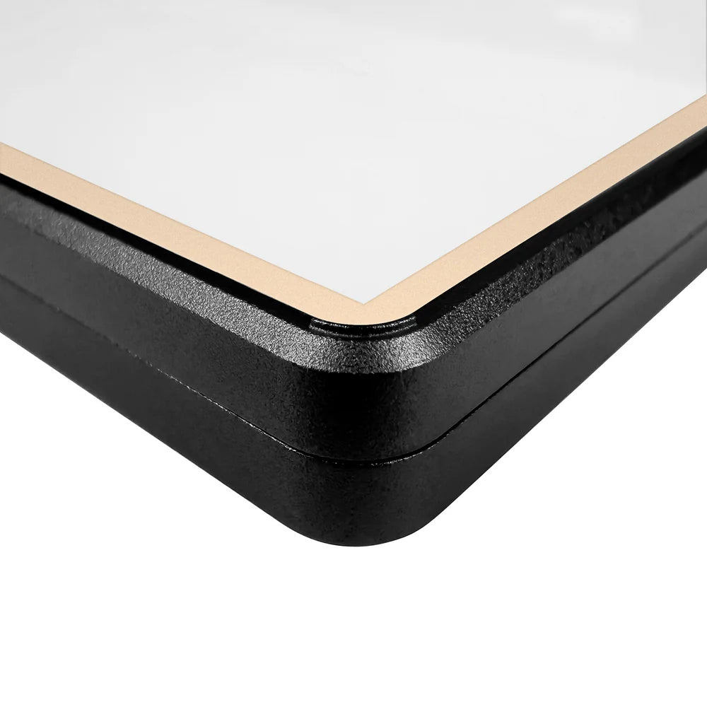 Color Glass Series Standard PSA Slabmags Case - Matte Black With Gold Glass Border