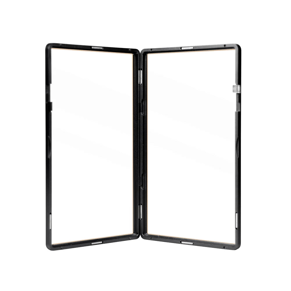 Color Glass Series Standard PSA Slabmags Case - Matte Black With Gold Glass Border