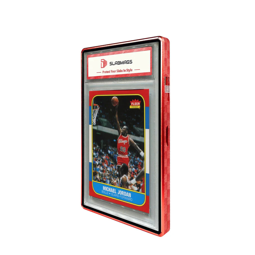 Etched Series Standard PSA Slabmags - Checkered Red - SM-PSA-ET-CK-RED